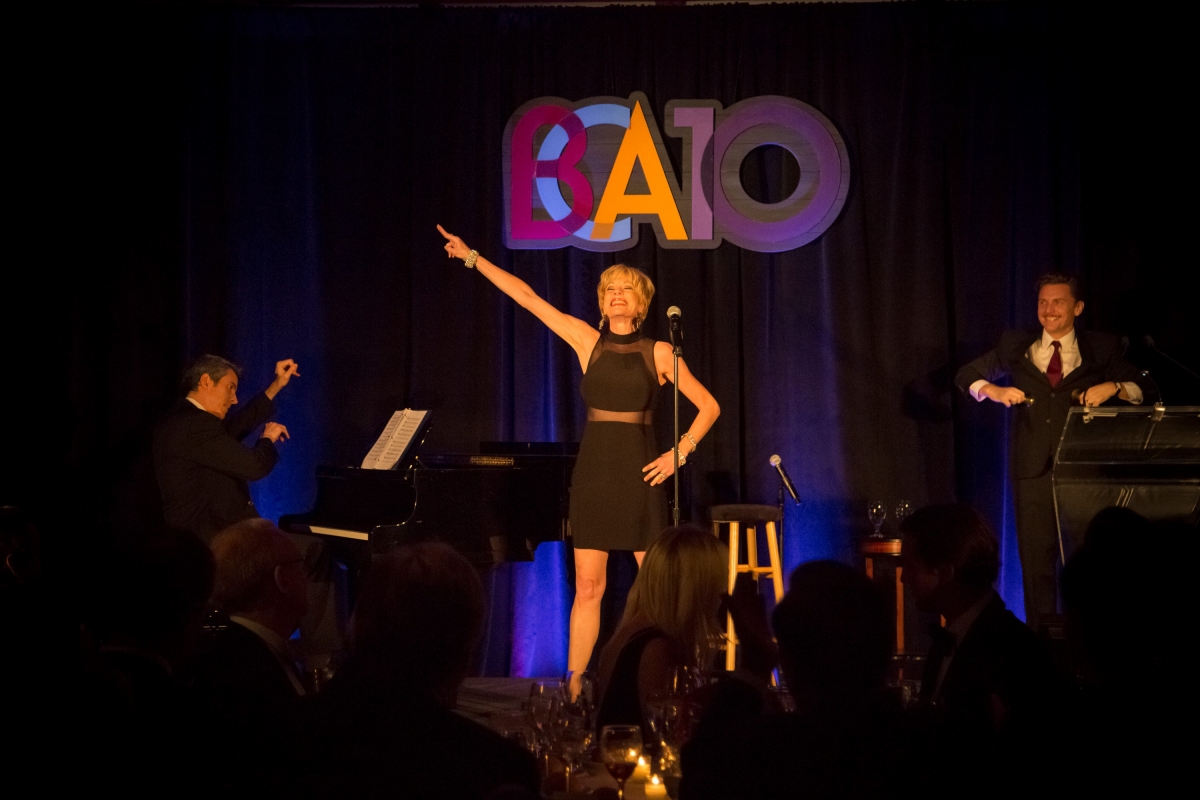 Marin Mazzie and Jason Danieley perform at the BCA 10 with Joseph Thalken on the piano. Photo by Rana Faure.