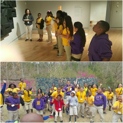 Louisiana A+ Schools students attend a special fieldtrip to the Crystal Bridges Museum of American Art.