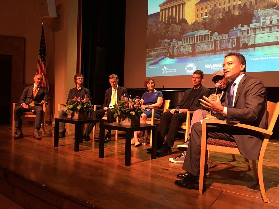 Jeffrey Rosen, President and CEO of the National Constitution Center, moderated the ArtsSpeak panel at the DNC.