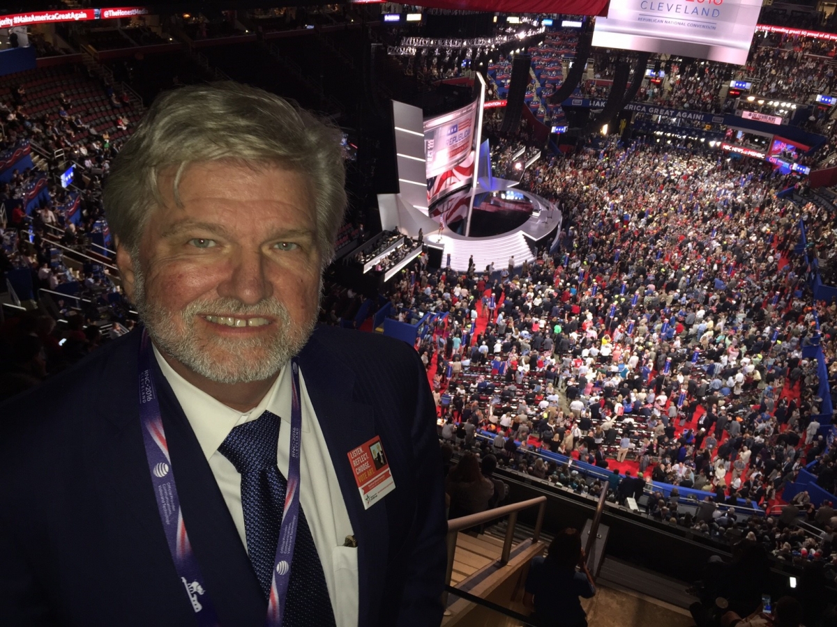 I was excited to be given VIP credentials to the Republican National Convention in the Quicken Loans Arena in Cleveland to be able to hear speeches and meet delegates in person.