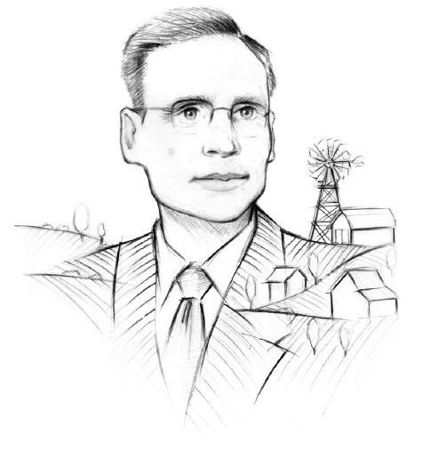 Portrait of Robert E. Gard by Daniel Ackerman