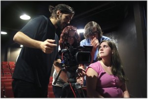 Participants in the Appalachian Media Institute work as teams to learn digital media tools and then put those tools and skills to use in their own documentary video projects.