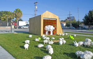"Champion Flock Weed Eaters," 2011 YIR and a former project of Patricia Walsh's. Photo: Jed Berk
