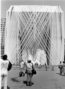 Francis Hines, Washington Square Arch Wrap, 1980_NYC Parks Photo Acrhive
