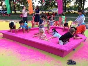 Magic Carpet (sandbox detail), Candy Coated (2014). Photo Penny Balkin Bach for the Association for Public Art.