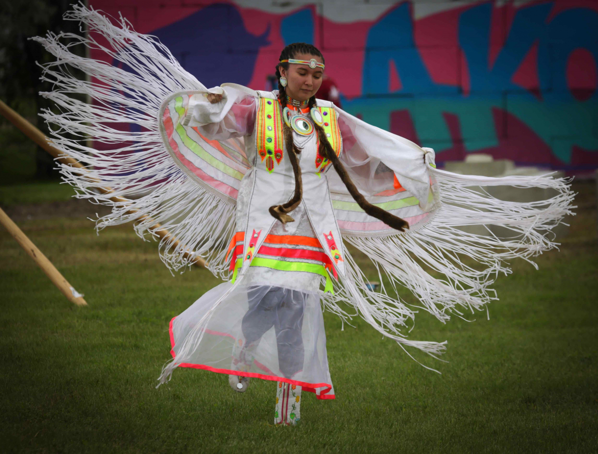 CRYP invited traditional Lakota dancers for a cultural exhibition in the art park.