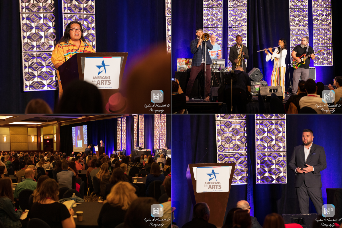 Moments of Saturday’s Opening Keynote with Carlos Gil. Photos by Ceylon Mitchell.